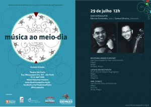 Duo Oitava Justa no Música ao Meio Dia dessa segunda-feira